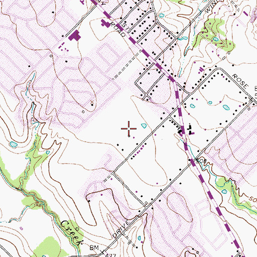 Topographic Map of Grace Baptist Church, TX