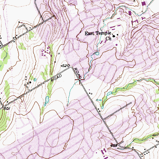 Topographic Map of Faithful Missionary Baptist Church, TX