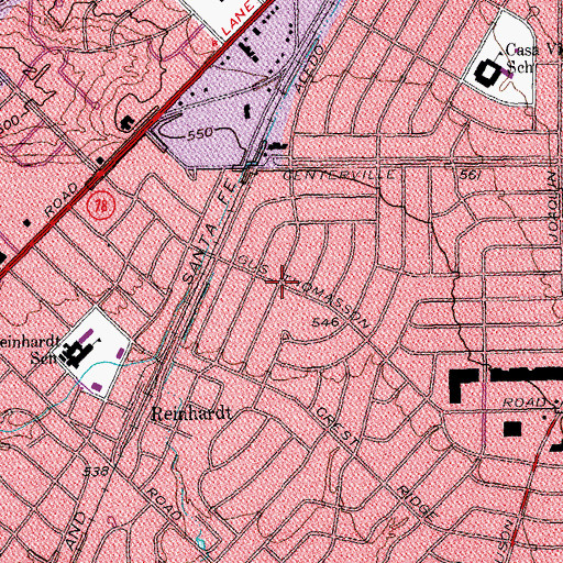 Topographic Map of Christian Stronghold Baptist Church, TX
