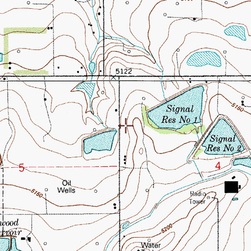 Topographic Map of A-20 Dam, CO