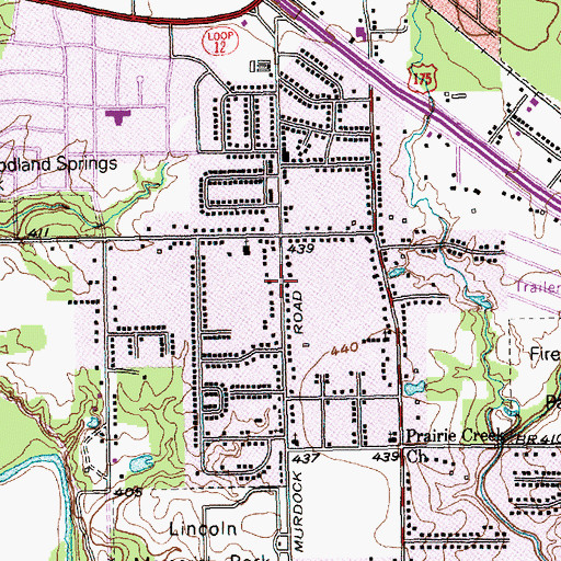 Topographic Map of Pleasant Heights Assembly of God Church, TX