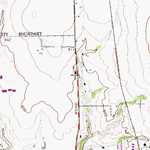 Topographic Map of Audelia Road Baptist Church, TX