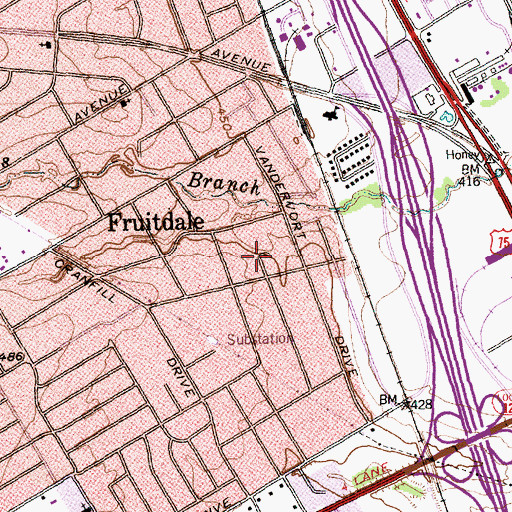 Topographic Map of Barbabas Missionary Baptist Church, TX