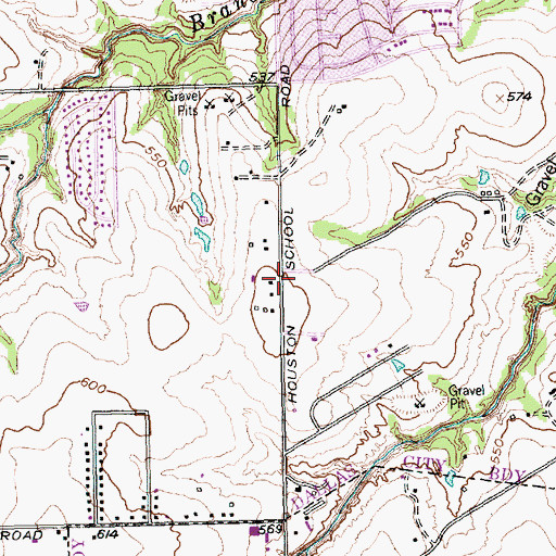 Topographic Map of New Hope Apostolic Church, TX