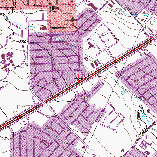 Topographic Map of World Wide Apostolic Ministries Church, TX