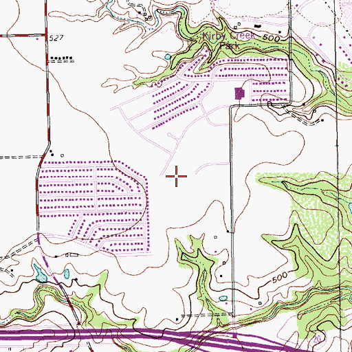Topographic Map of Abundant Life Assembly of God Church, TX