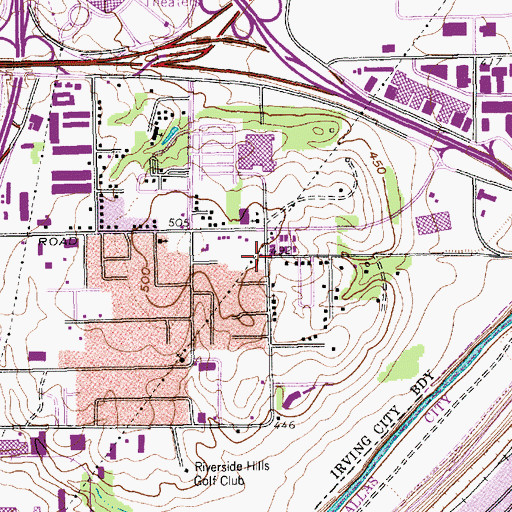 Topographic Map of Filadelfia Assembly of God Church, TX