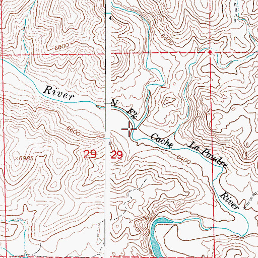 Topographic Map of Dale Creek, CO