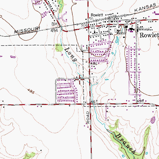Topographic Map of New Hope Fellowship of the Assembly of God Church, TX