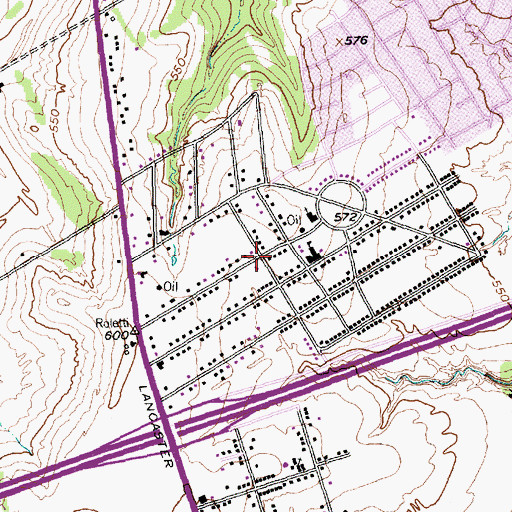 Topographic Map of Adams Chapel African Methodist Episcopal Church, TX