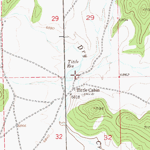 Topographic Map of Craig Draw, CO