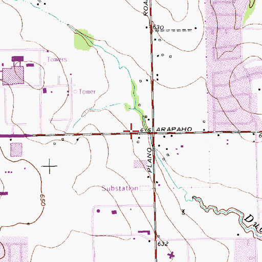Topographic Map of Saint Francis of Assisi Anglican Church, TX