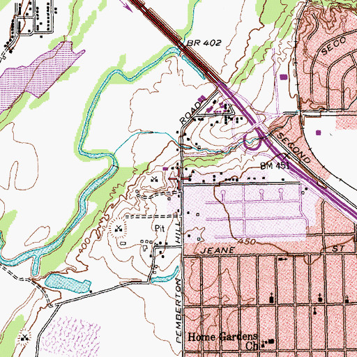 Topographic Map of Apostolic Assembly Church, TX