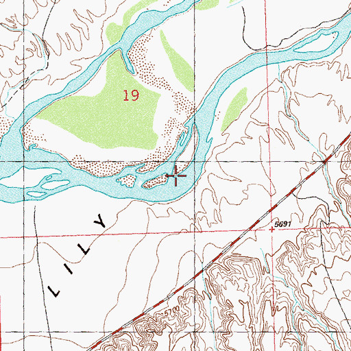 Topographic Map of Little Snake River, CO
