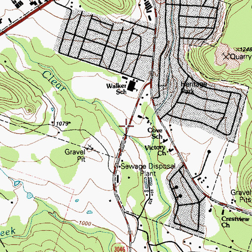 Topographic Map of First Assembly of God Church - Copperas Cove, TX