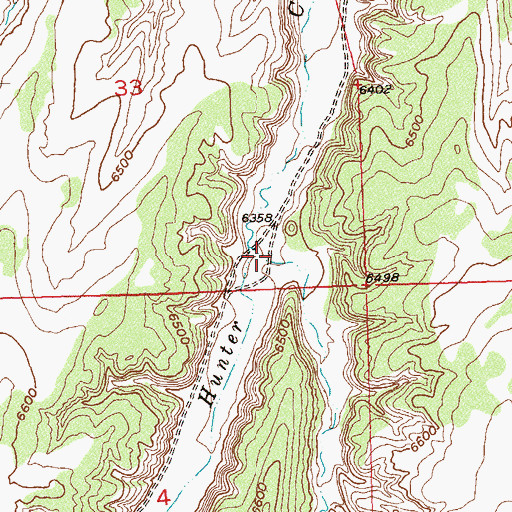 Topographic Map of Enoch Gulch, CO
