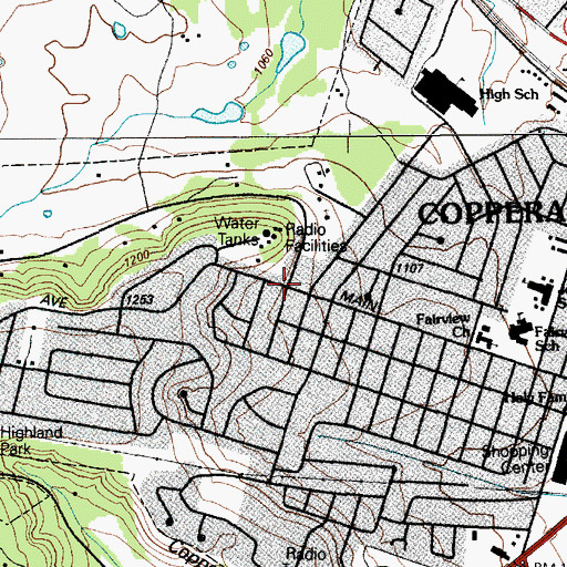 Topographic Map of Deliverance Church of God, TX