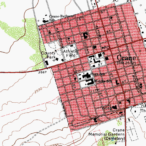 Topographic Map of Good Shepherd Catholic Church, TX