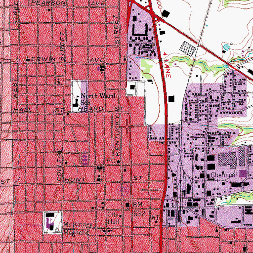 Topographic Map of Truth Chapel Church, TX