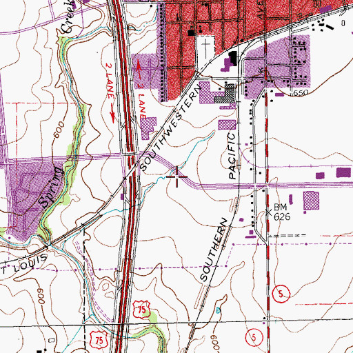 Topographic Map of World Ministry Fellowship Church, TX