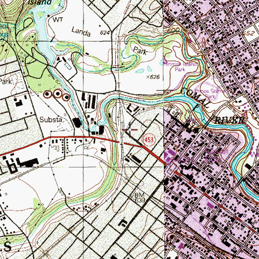 Topographic Map of Saint Josephs Anglican Church in America, TX