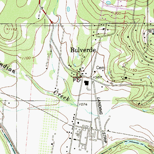 Topographic Map of Smithson Valley Evangelical Free Church, TX