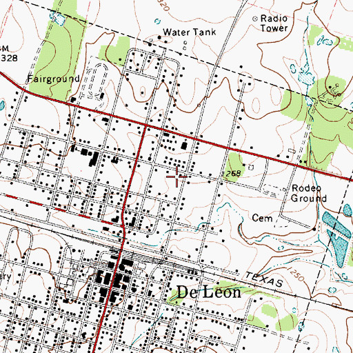 Topographic Map of Northside Baptist Church, TX