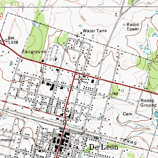 Topographic Map of United Pentecostal Church, TX
