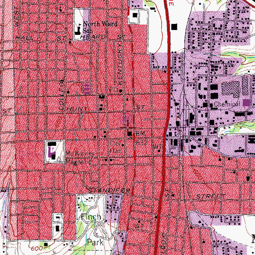Topographic Map of Mckinney Fellowship Bible Church, TX