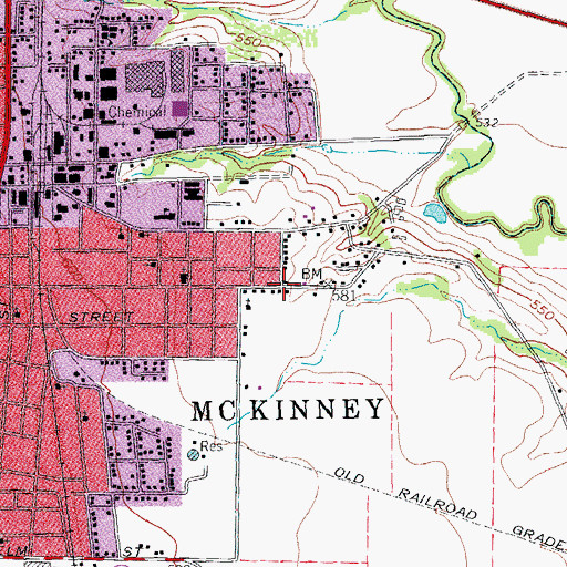 Topographic Map of New Jerusalem Missionary Baptist Church, TX