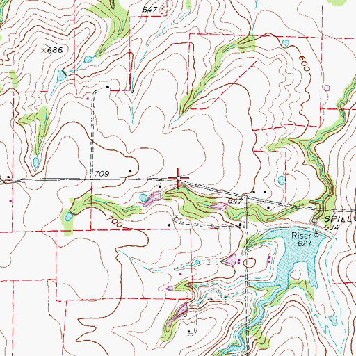 Topographic Map of Parkway Baptist Church, TX