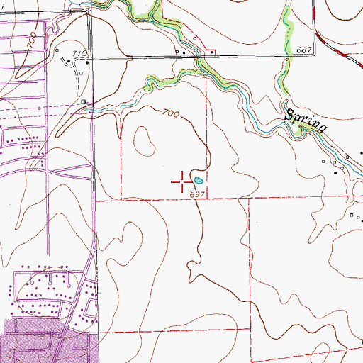 Topographic Map of Saint Elizabeth Ann Seton Catholic Church, TX