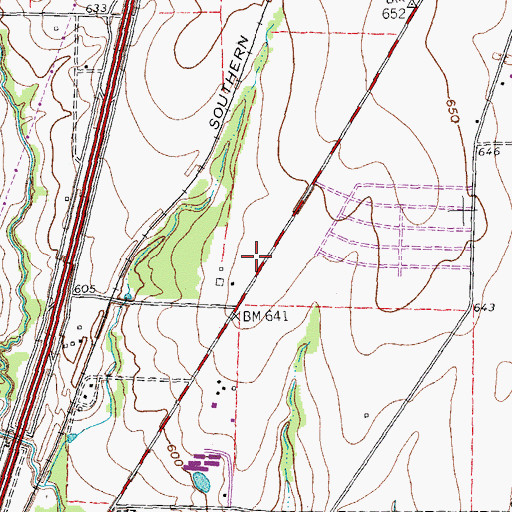 Topographic Map of Faith Episcopal Church, TX
