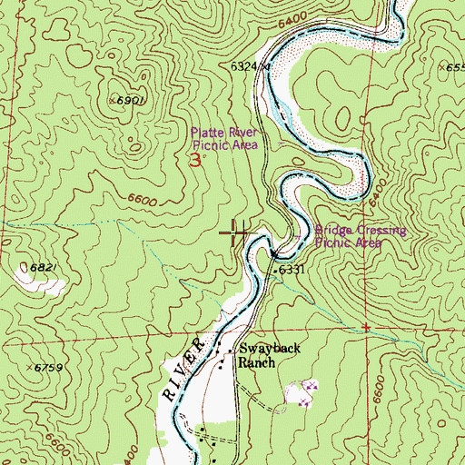 Topographic Map of South Platte River, CO