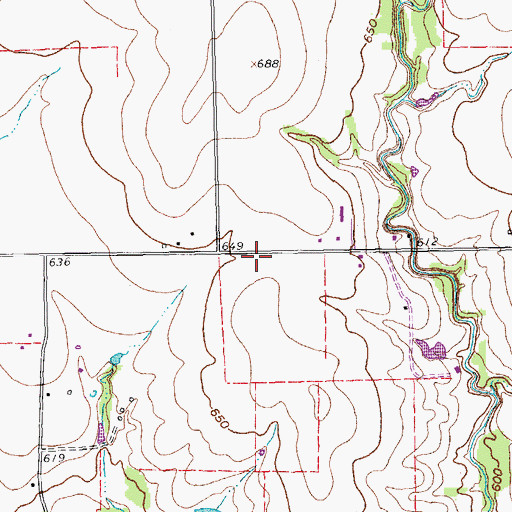 Topographic Map of Suncreek United Methodist Church, TX