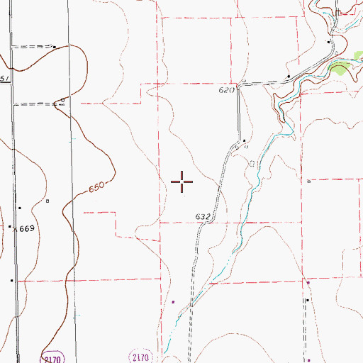 Topographic Map of Bethel Pentecostal Church, TX