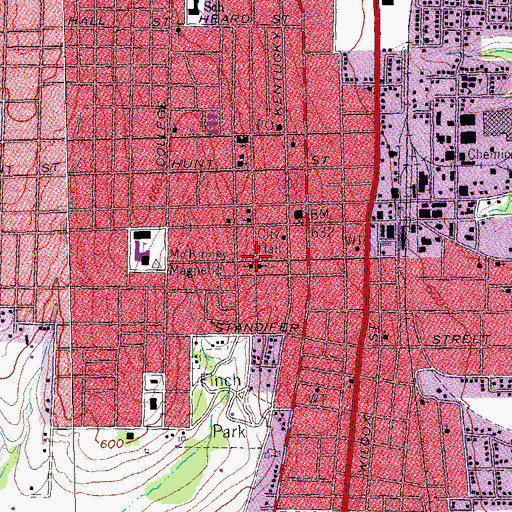 Topographic Map of United Pentecostal Church, TX