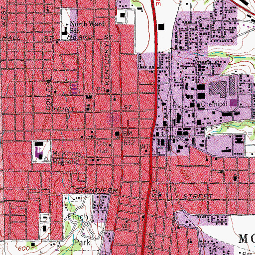 Topographic Map of Redeemer Presbyterian Church, TX