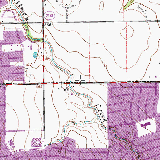 Topographic Map of Taiwanese Presbyterian Church of Dallas, TX