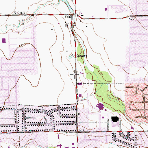 Topographic Map of Saint Barnabas Episcopal Church, TX