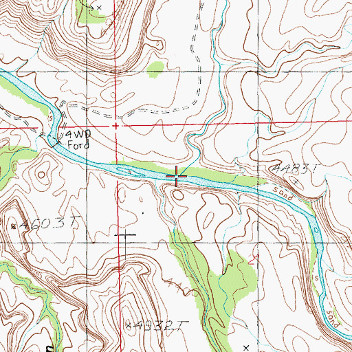 Topographic Map of Granite Creek, UT