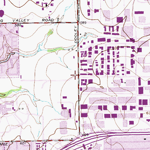 Topographic Map of United Synagogue of America, TX