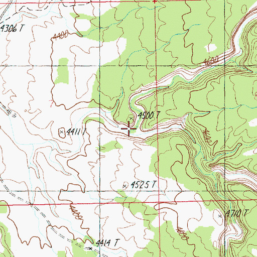 Topographic Map of Renegade Creek, UT