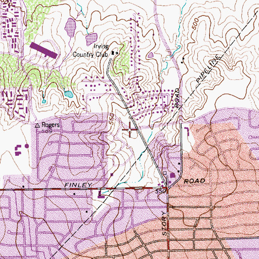 Topographic Map of Our Redeemer Lutheran Church, TX