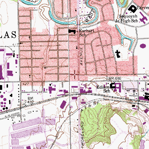 Topographic Map of True Church of God in Christ, TX