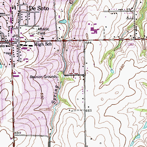 Topographic Map of True Vine Church of God in Christ, TX