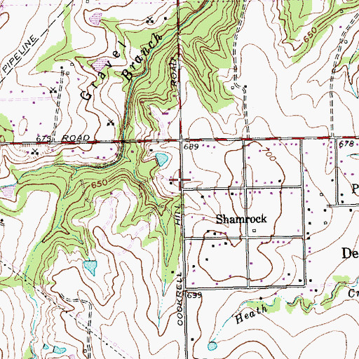 Topographic Map of Dallas First Church of the Nazarene, TX