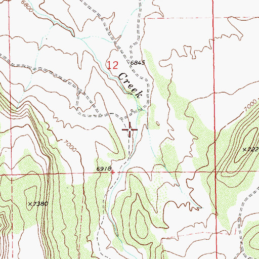 Topographic Map of McKenzie Canyon, CO