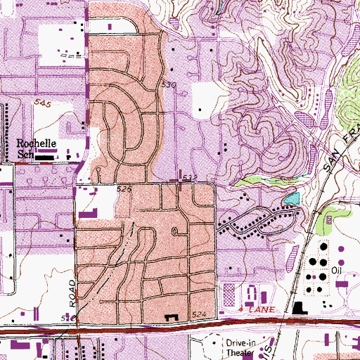 Topographic Map of Episcopal Church of the Redeemer, TX