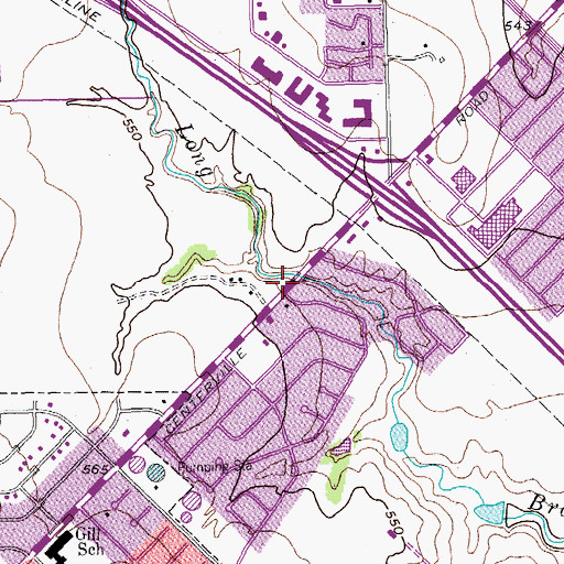 Topographic Map of Episcopal Church of the Resurrection, TX